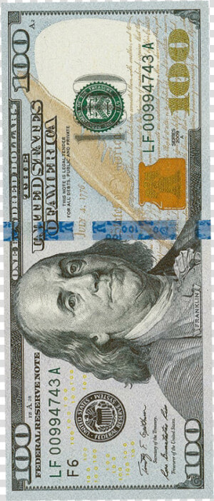  new  blue  benjamin  remixit  cash  money  stack  rack   New 100 Dollar Bill  HD Png Download