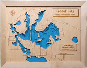 Lobdell Lake 3d Map   Silver Lake Fenton Mi Maps  HD Png Download