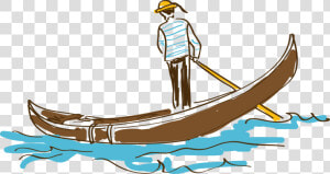 People Rowing Illustration Drawing Hand drawn Cartoon   เรือ การ์ตูน Png  Transparent Png