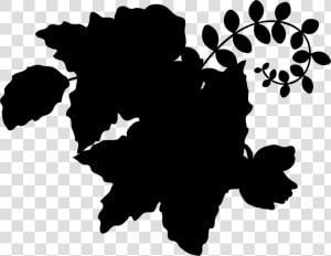 Clip Art Desktop Wallpaper Flower Silhouette Computer   Silhouette  HD Png Download