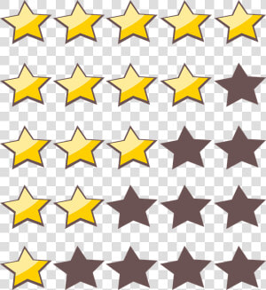 Rating Star Png Photo   1 5 Star Rating  Transparent Png