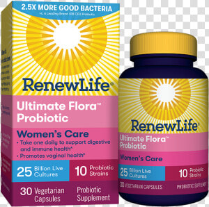 Renew Life Women  39 s Probiotic  HD Png Download