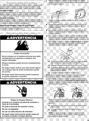 Instructivo De Una Lavadora Advertencias  HD Png Download