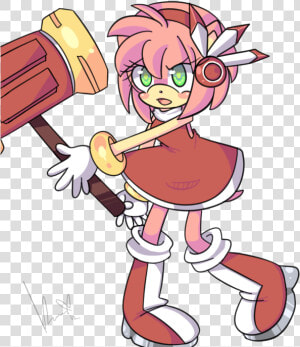 Amy Rose Sonic Adventure Fan Art Princess Sally Acorn   Amy Sally And Sonic  HD Png Download