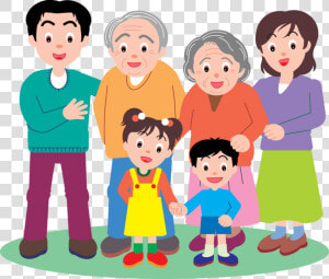 Семья На Прозрачном Фоне Картинки   Whole Family Picture Drawing  HD Png Download