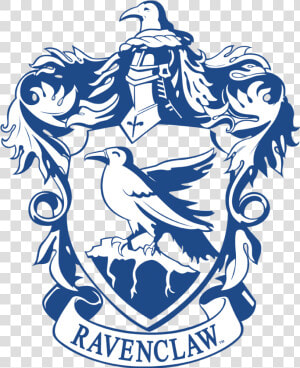 Transparent Ravenclaw Crest Png   Ravenclaw Crest Black And White  Png Download