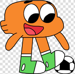 Darwin Watterson Playing Football edj727   Gumball Png Darwin Baby  Transparent Png