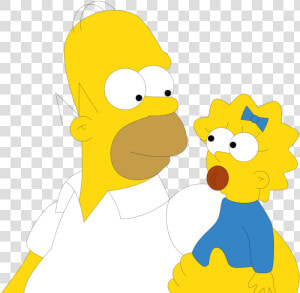 Imagenes De Homero Y Maggie   Png Download   Cartoon  Transparent Png