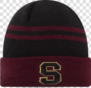 Saprissa Beanie Hat 2 Stripe Cuff Maroon   Beanie  HD Png Download