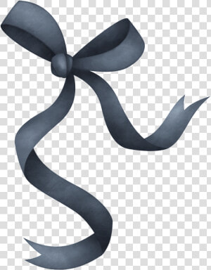 Black Cute Gift Bow Transparent   Black Ribbon Bow Free  HD Png Download