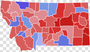 Montana Vector Svg   Montana 2018 Election Results  HD Png Download