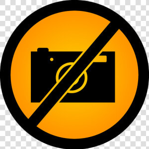 Do Not Take Photos  A Ban On Taking Pictures  Yellow  HD Png Download