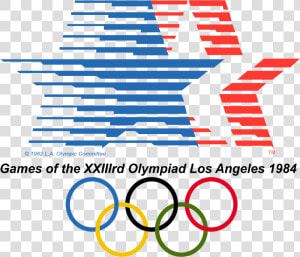 1984 Olympics Logo  HD Png Download