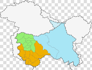 Jammu And Kashmir And Ladakh Map  HD Png Download