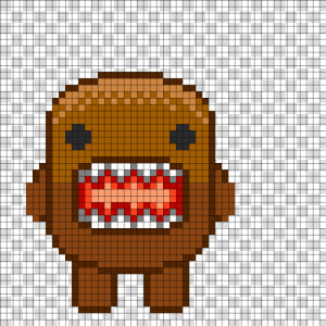 Domo Perler Bead Pattern   Bead Sprite   Pixel Art Logo Deadpool  HD Png Download