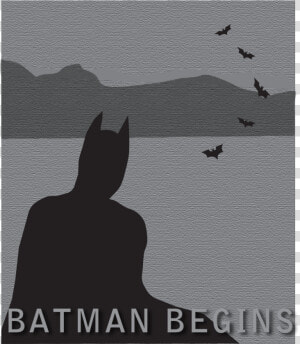 Batman Begins Minimalist Poster  HD Png Download