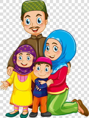 Png Pinterest Clip   Clip Art Muslim Family  Transparent Png