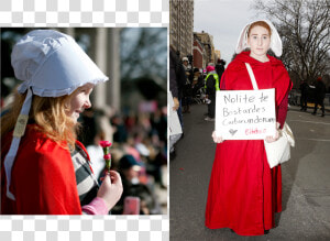 Barry Jenkins Doesn T Know If We Should Write Off Kanye   Handmaid  39 s Tale Protest  HD Png Download