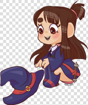 Little Witch Academia Akko Here   ready As A Sticker   Cartoon  HD Png Download