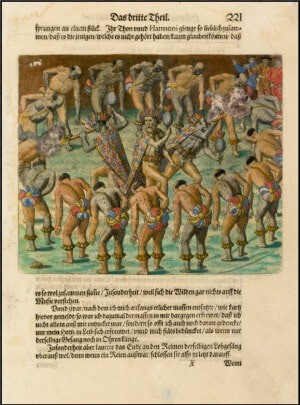 Tupinamba Indians Observed By Hans Staden During His   Bry Theodor De Philippines  HD Png Download