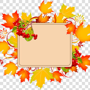 Transparent Fall Leaves Corner Border Png   Fall Borders Clipart  Png Download