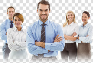 Young Group Of Business Men And Women Smiling   Businessperson  HD Png Download