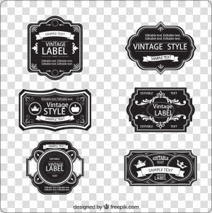 Vintage Clothing Label Etiquette   Editable Vintage Labels  HD Png Download