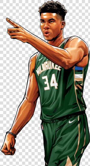 Profile Art Giannis Antetokounmpo   Coiski  HD Png Download