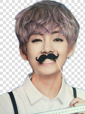  방탄소년단  bigote  mostacho  kimtaehyung  taehyung  v   Bts V Fake Moustache  HD Png Download