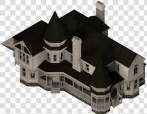 Large Victorian House 3ds Max Model   Medieval Architecture  HD Png Download