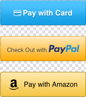 Payment Buttons Credit Debit Card Paypal Amazon   Paypal Icon  HD Png Download