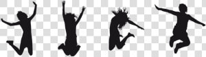 Silhouette  Human  Joy  Cheers   Development Of Self In Society  HD Png Download