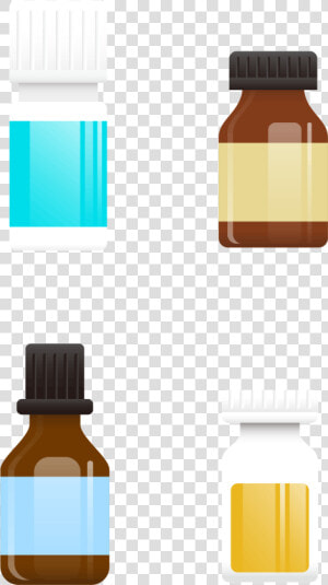 Glass Bottle Packaging And Labeling Design Portable  HD Png Download