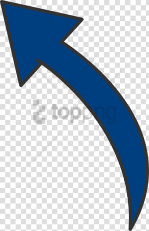 Transparent Arrow Clipart Png   Dark Blue Curved Arrow Png  Png Download