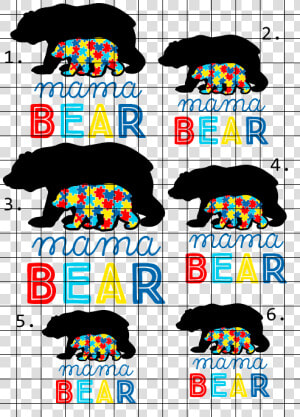 Autism Mama Bear   Mama Bear Autism Svg  HD Png Download