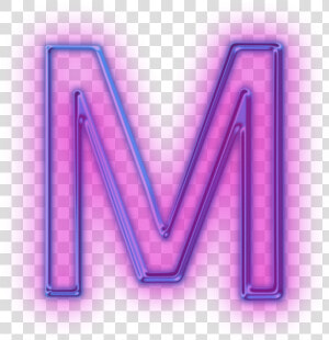  tumblr  purple  mor  m  neon  hologram   Purple M Png  Transparent Png