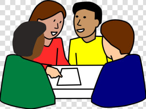 Diverse Student Group Work Clip Arts   Students Working Together Clipart  HD Png Download