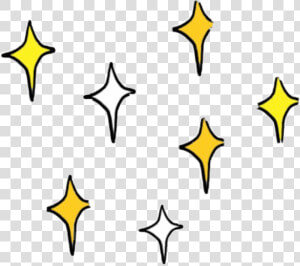  stars  sparkle  emoji  yellow  white  star  galexy   White Stars Emoji  HD Png Download