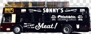 Big Bus Has A Bus Dedicated To Sonny S Famous Steaks   Double decker Bus  HD Png Download