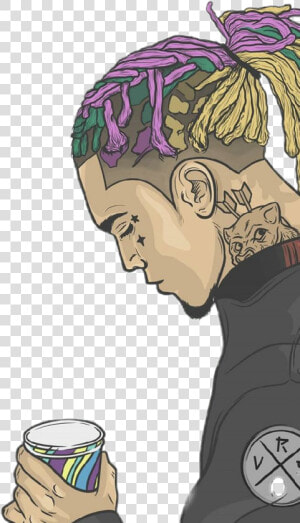  lilpump  lil  pump  sticker   Lil Pump Cartoon  HD Png Download