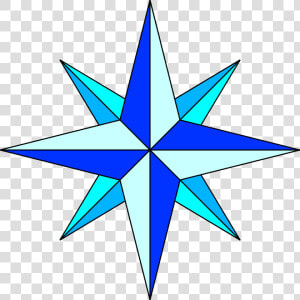 Compass Rose With 8 Directions  HD Png Download