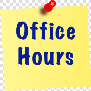 Sticky Note Clipart   Office Hours Clipart  HD Png Download