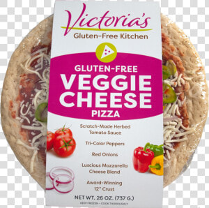 Victorias Gluten Free Veggie Cheese Pizza Packaged  HD Png Download