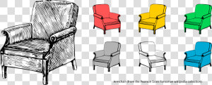 This Free Icons Png Design Of Stylised Armchair   Single Sofa Clip Art  Transparent Png