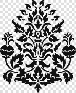 Stencil Damask Paper Paisley Pattern   Damask Pattern Png  Transparent Png