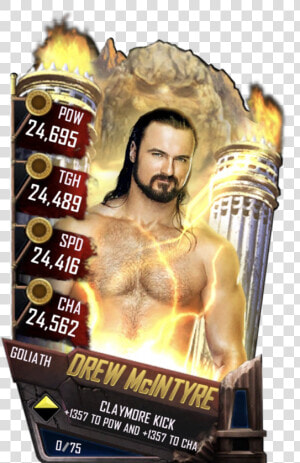 Supercard Drewmcintyre S3 15 Summerslam17 Ringdom Supercard   Wwe Supercard Goliath Card  HD Png Download