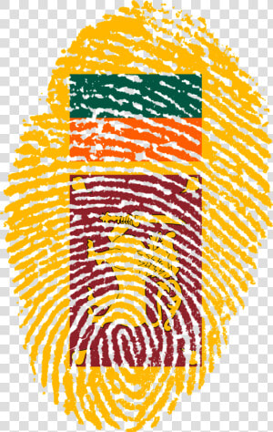 Sri Lanka Flag Fingerprint Free Picture   Sri Lanka Flag Fingerprint  HD Png Download