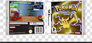 Pokemon Thunder Yellow Version Box Cover   Pokemon Lightning Yellow 3ds  HD Png Download