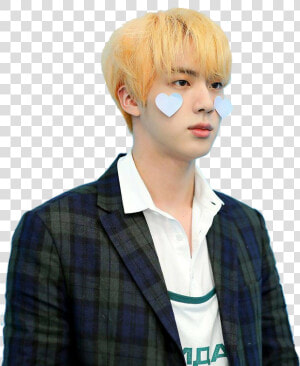 Jin  Bts  And Seokjin Image   Jin Hearts On Cheeks  HD Png Download