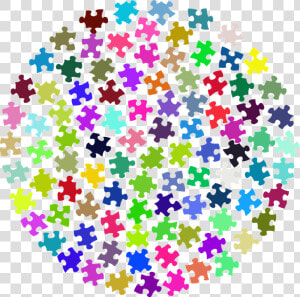 Puzzle Pieces Colorful Circle   Puzzle Pieces Clip Art  HD Png Download